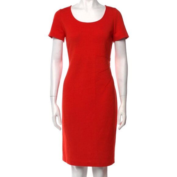 St. John Red Sheath Dress - Picture 1 of 3